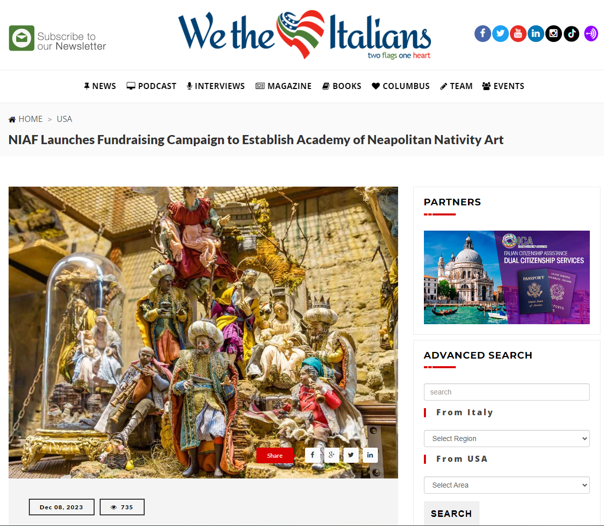 We the Italians - The National Italian American Foundation